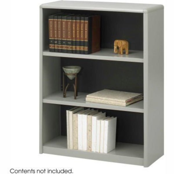 Safco 3-Shelf Economy Bookcase - Gray 7171GR***